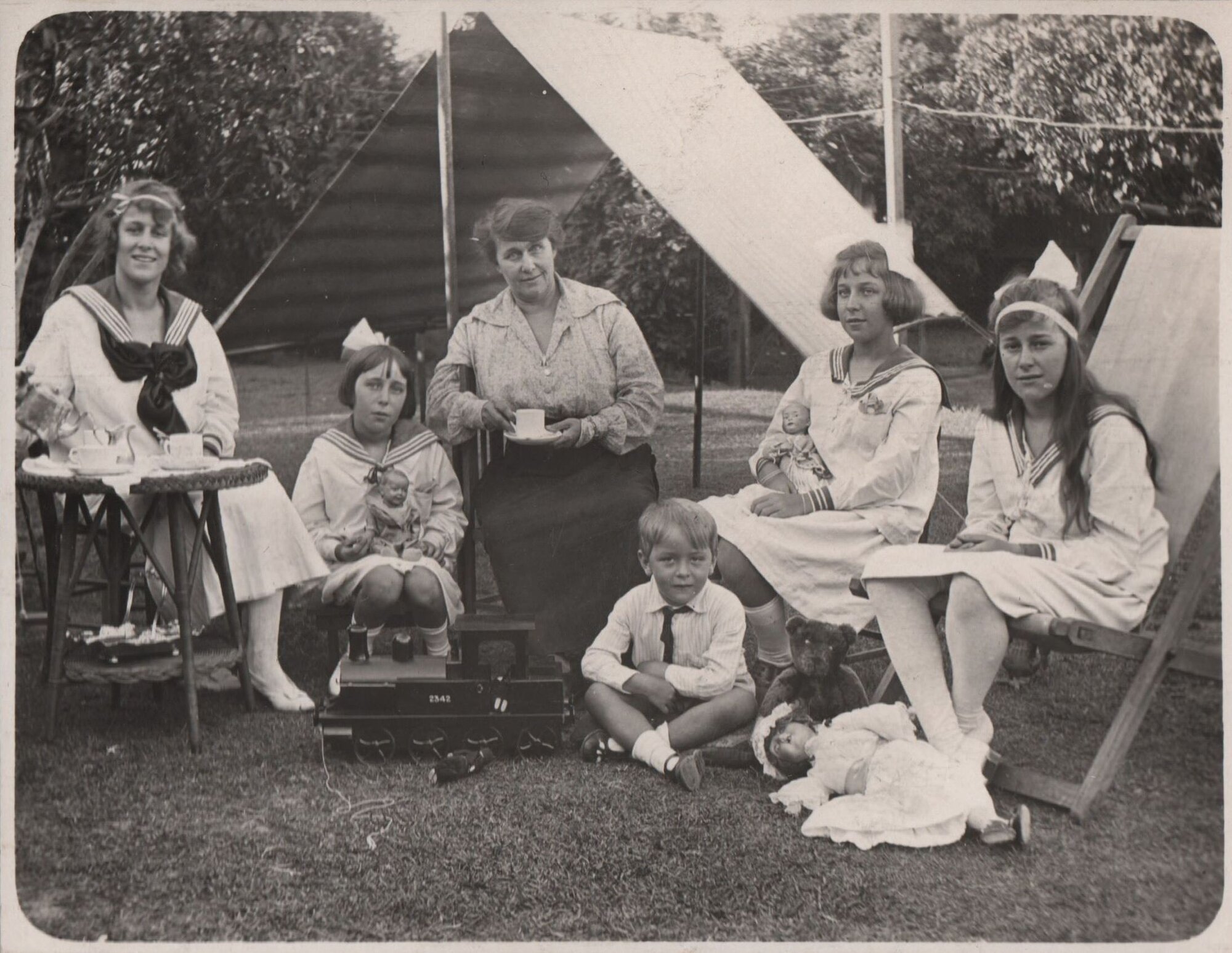 In the garden at Goolhi, April 1919