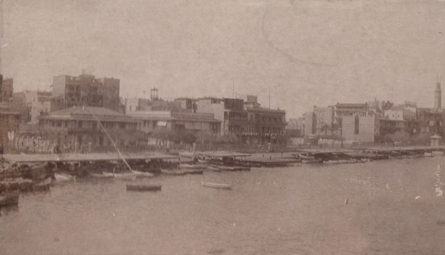 The River Bank of Port Said, Egypt during WWI
