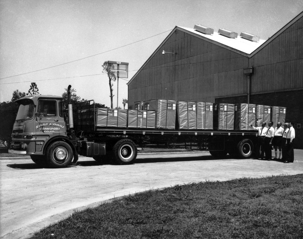 A truck load of Artcote, 1977