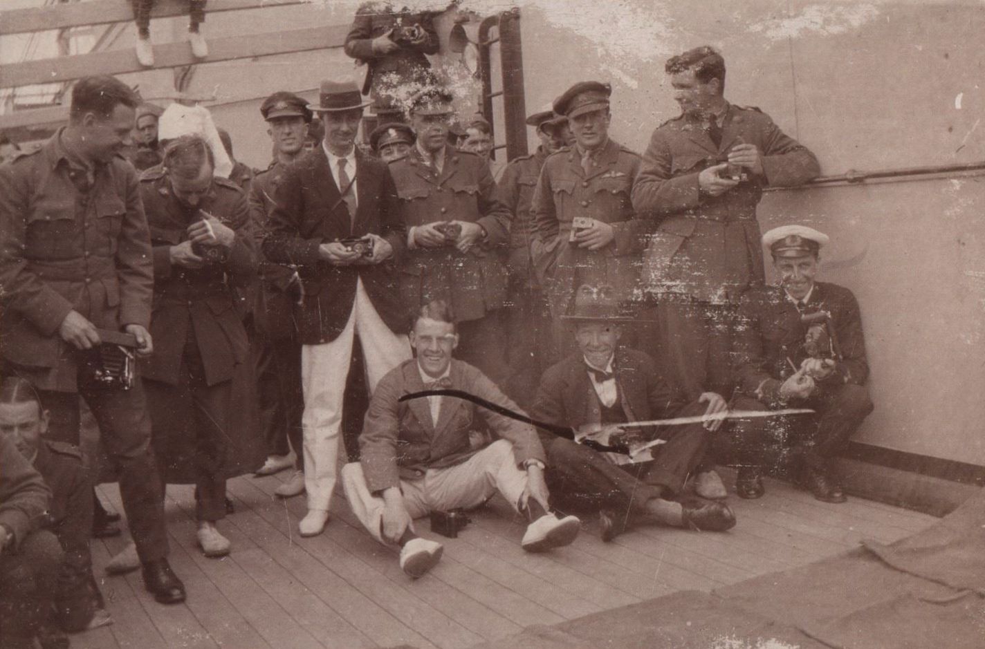 Passengers on a ship