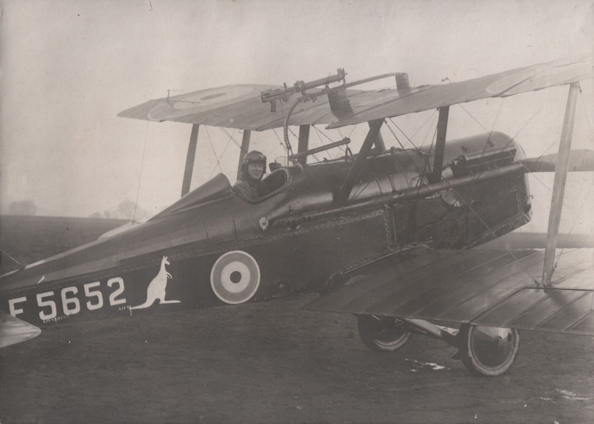 An S.E.5 a Super or Fast Scout and its pilot