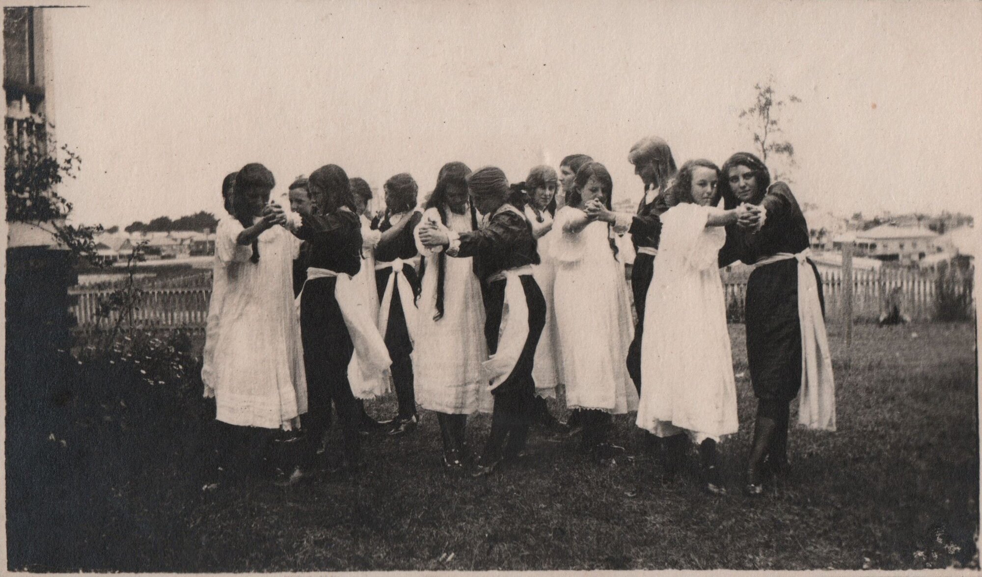 Girls dancing at Sandgate, Queensland