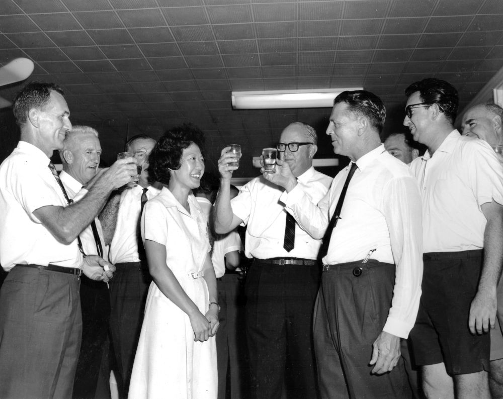Staff attending a function