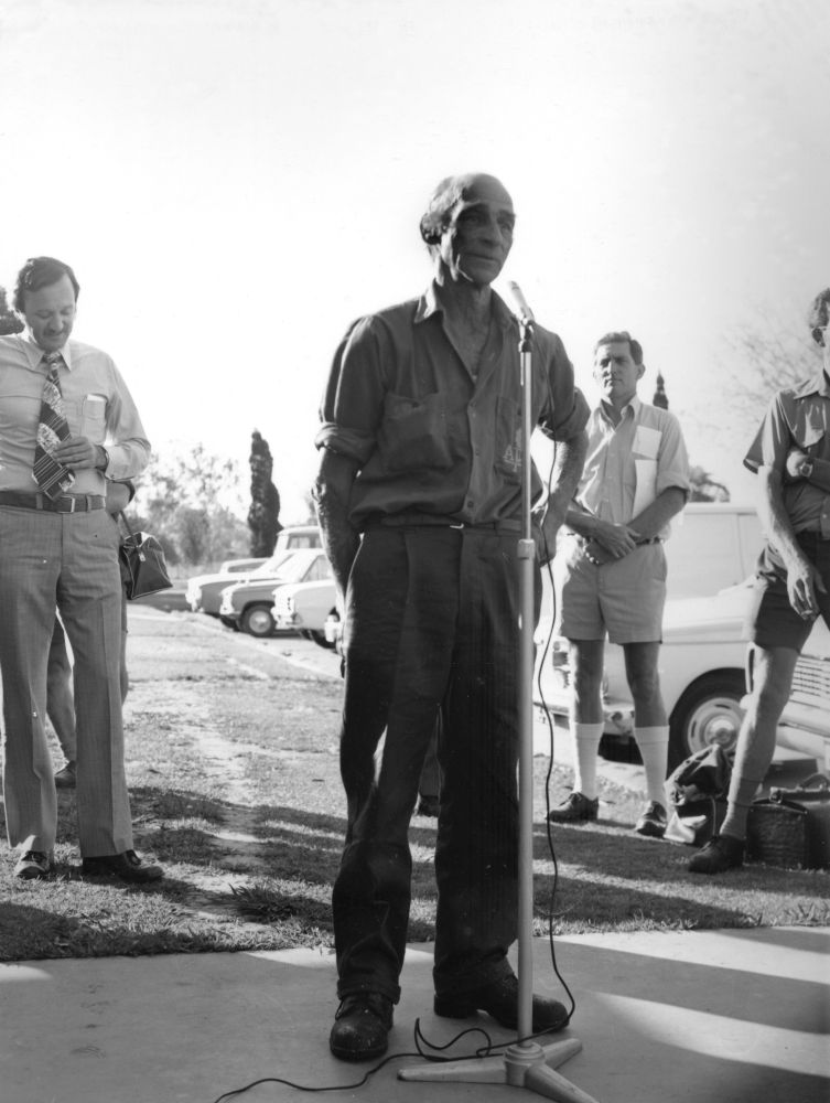 Presentation gathering for the retirement of Harry Rashleigh (at the microphone)