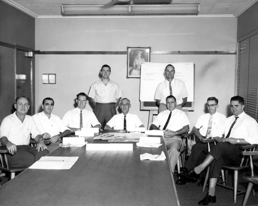 Staff in a meeting room