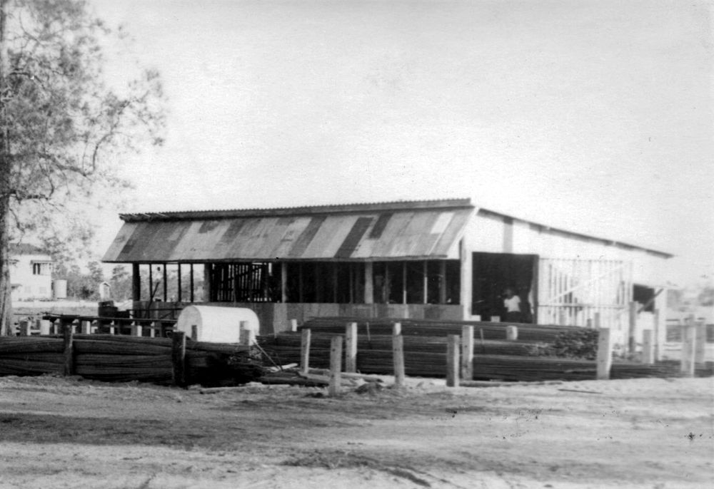 A temporary blacksmith shop was set up in the White family's dairy