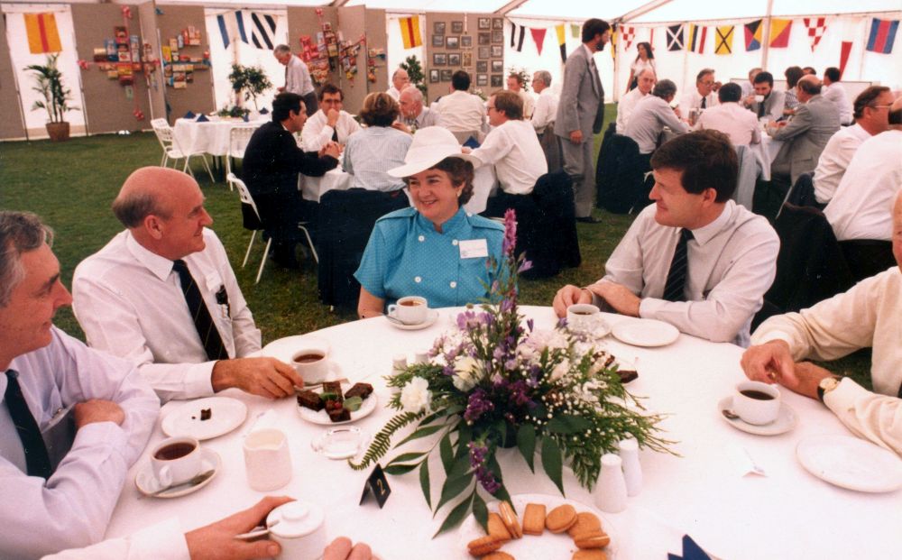 Guests at the 30th anniversary celebrations, 1987