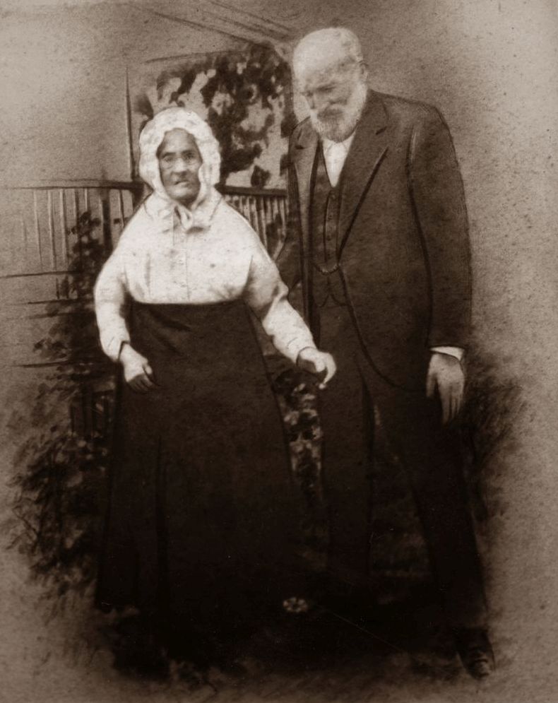 Mrs Hanorah Mullins with her son Denis Doyle (who was known as Dinny)