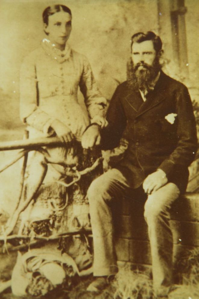 Moses Stubbings (1859-1933) and his wife Sarah Ann Stubbings (nee Strain) (1865-1936)