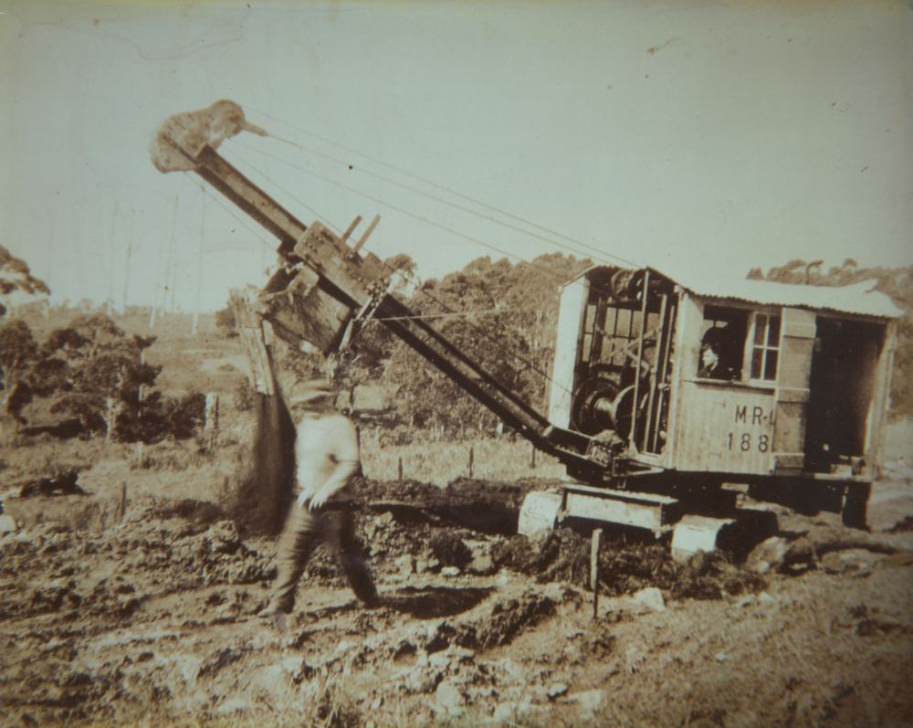 Road construction at Ocean View, ca. early 1930s