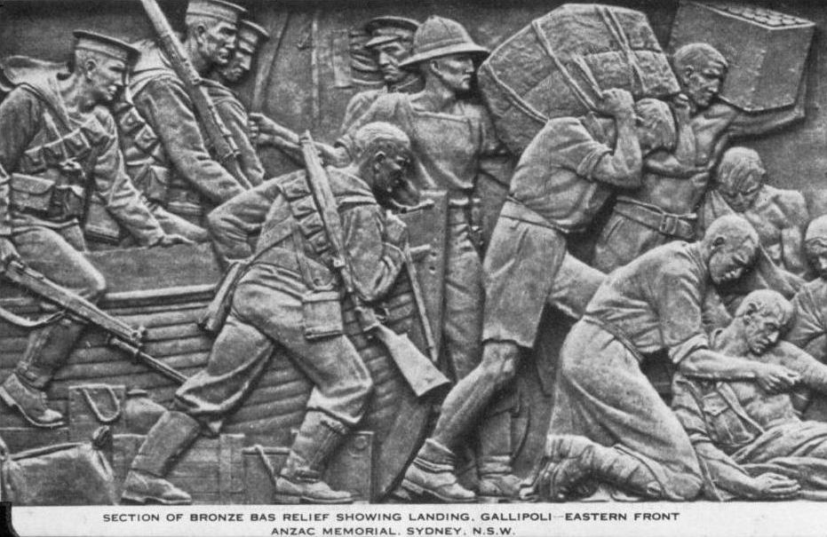 Close up of Anzac War Memorial, Sydney