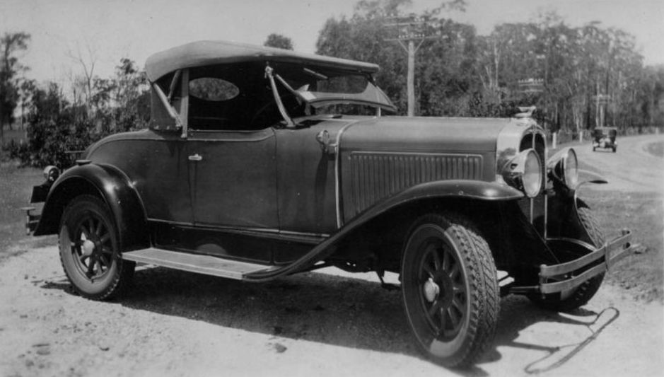 Car parked on roadside