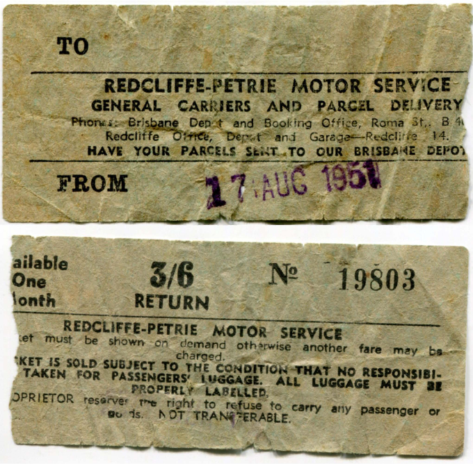 Ticket for Redcliffe-Petrie Motor Services