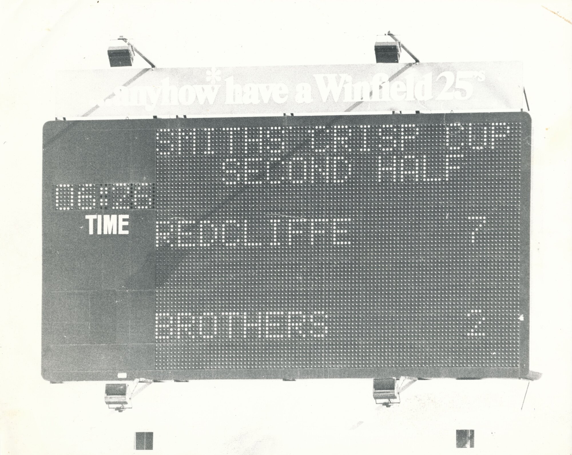 Scoreboard, second half, Redcliffe v Brothers.