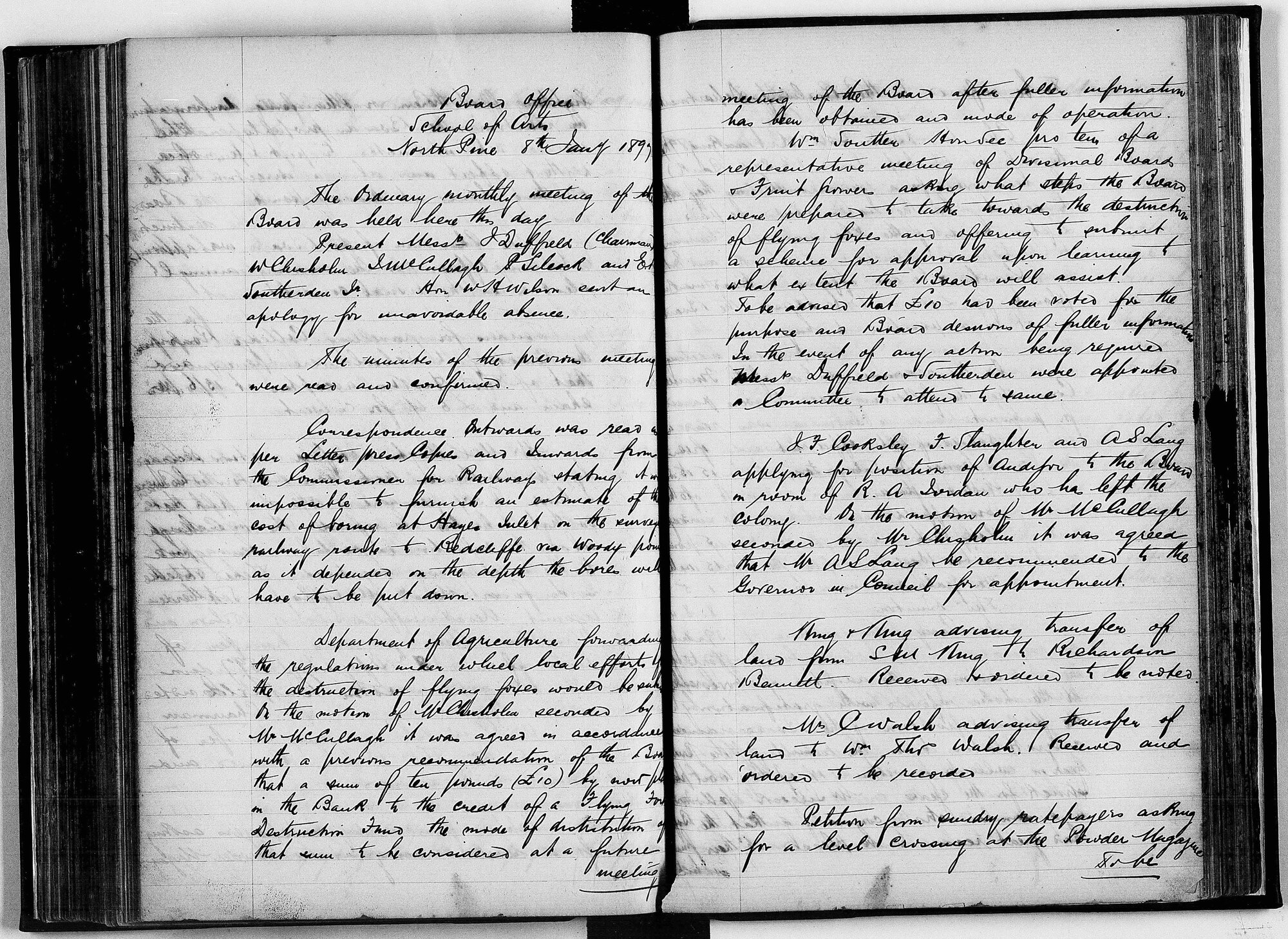 Redcliffe Divisional Board Minutes - 8 January 1897 - 15 December 1897