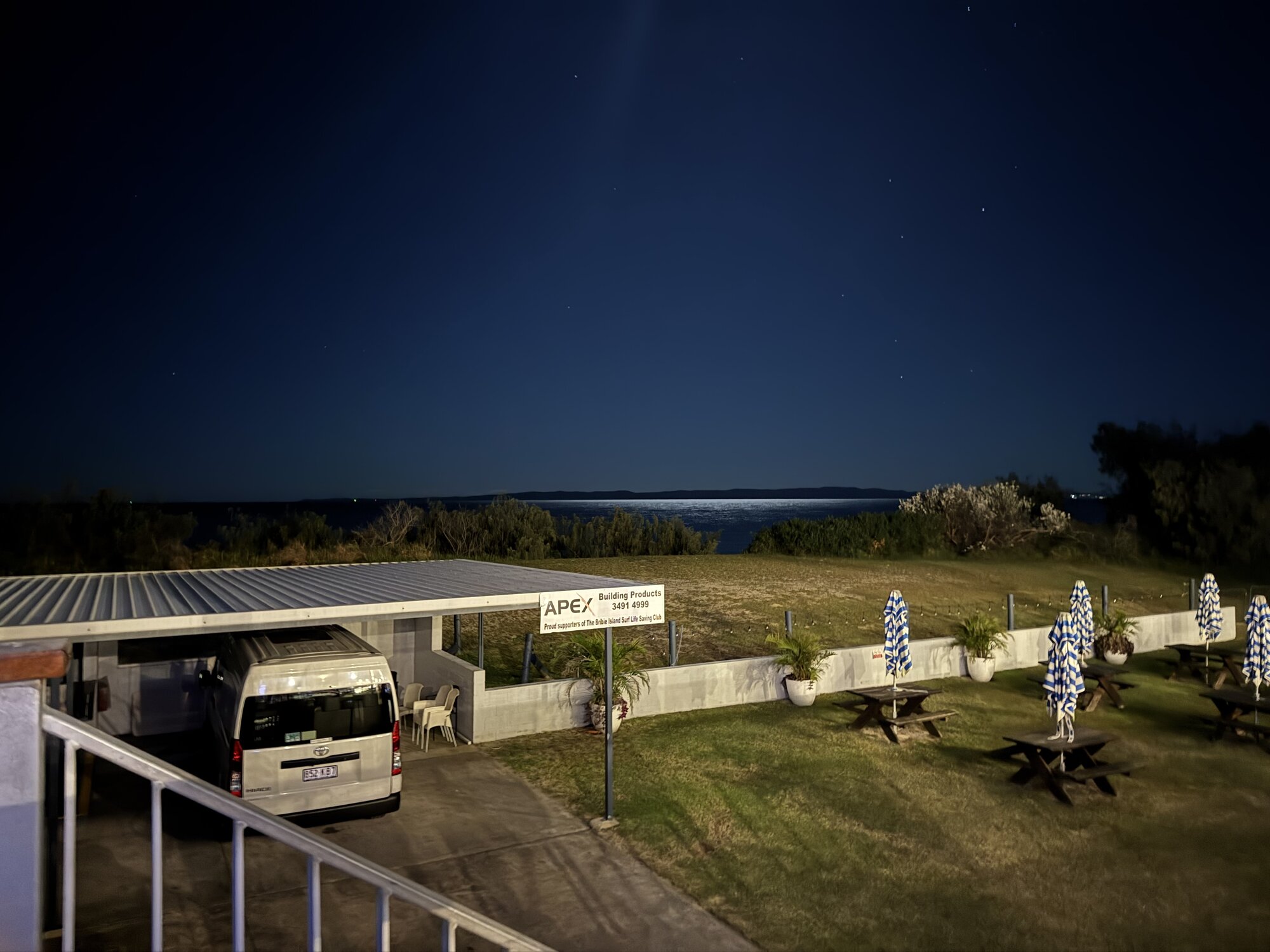 Full Moon View from Woorim to Moreton Island 