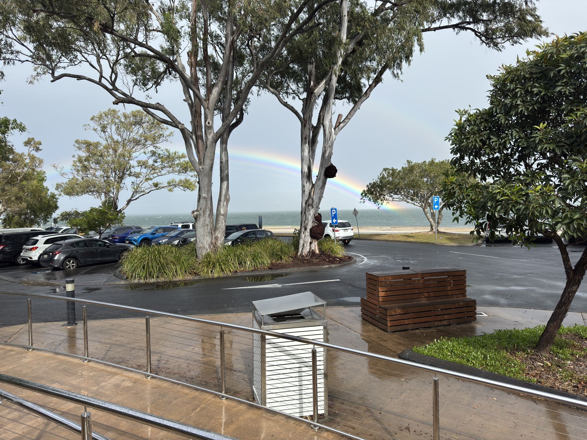 Rainbow viewed from Bribie Island