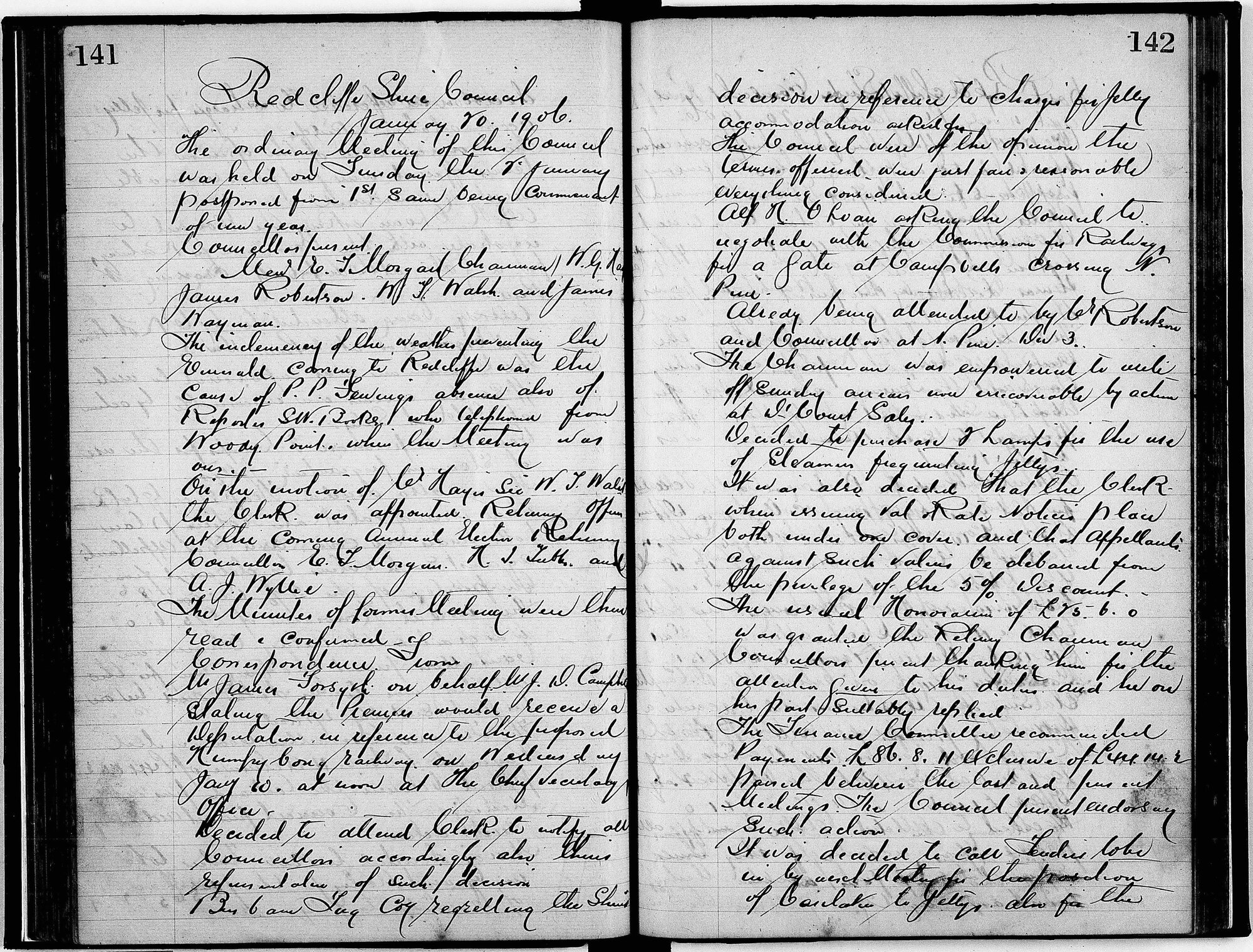 Redcliffe Shire Council Minutes - 2 January 1906 - 4 December 1906