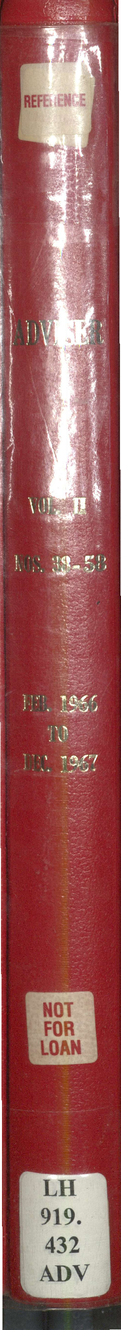 Adviser - February 1966 to December 1967