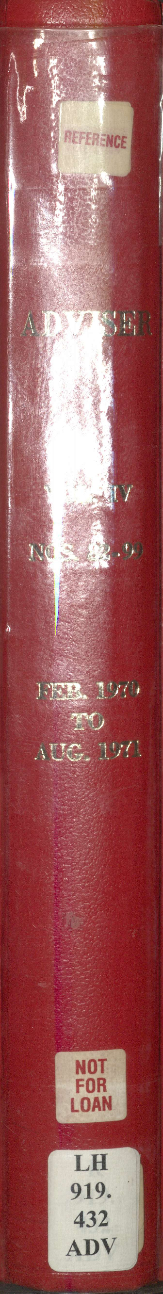 Adviser - February 1970 to August 1971