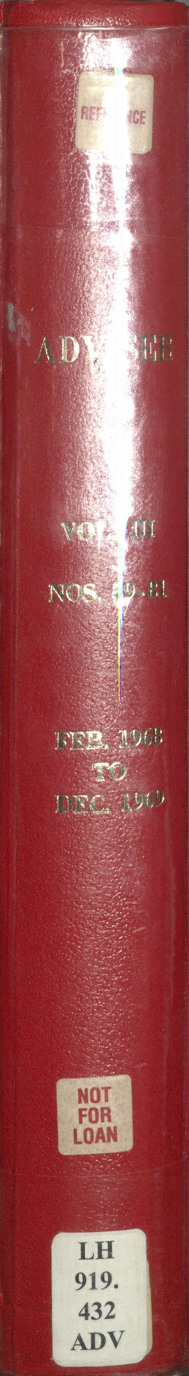 Adviser - February 1968 to December 1969