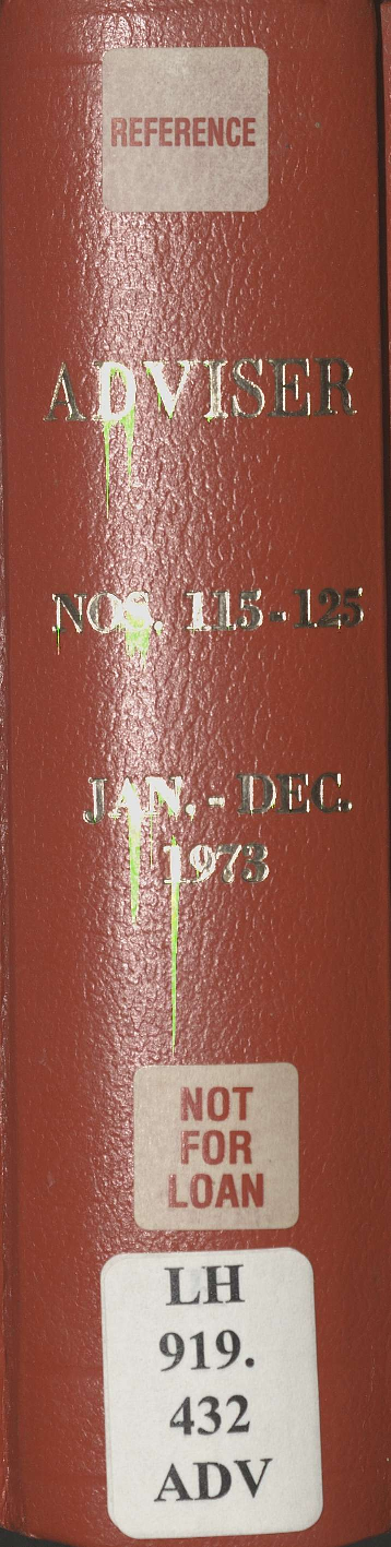 Adviser - January to December 1973