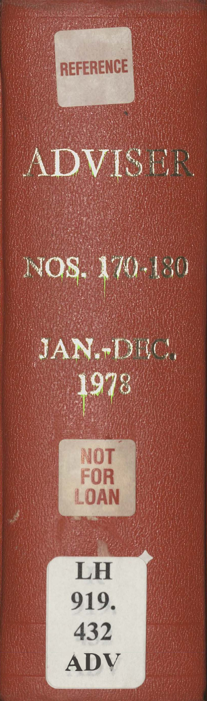 Adviser - January to December 1978