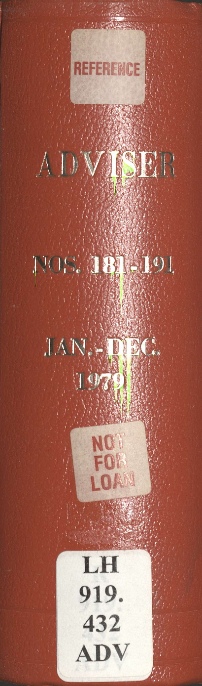 Adviser - January to December 1979