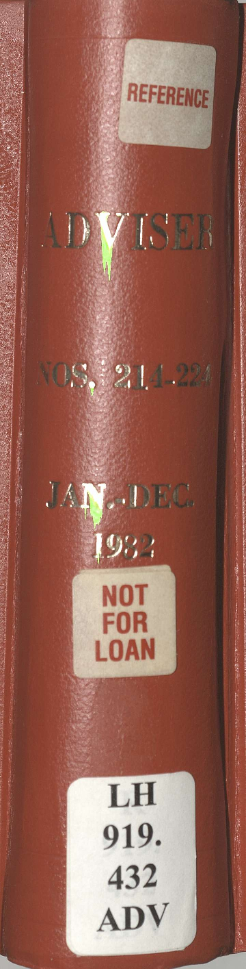 Adviser - January to December 1982