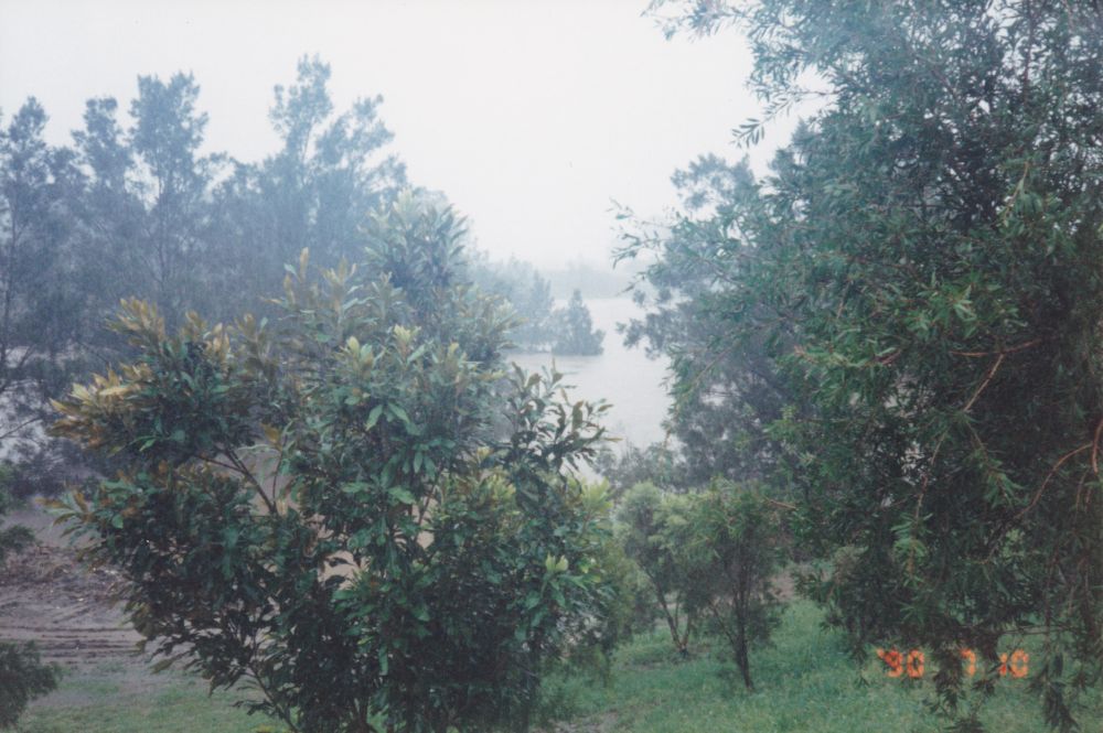 North Pine River in major flood at Youngs Crossing