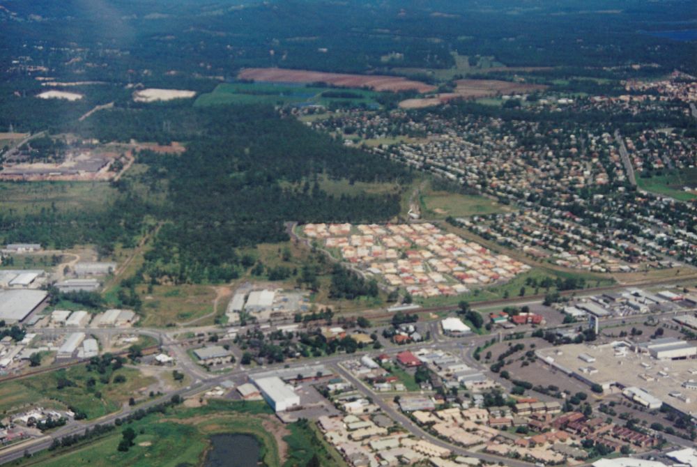 Aerial photograph looking west over Strathpine