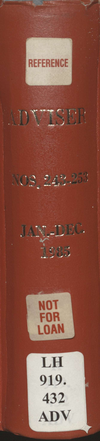 Adviser - January to December 1985
