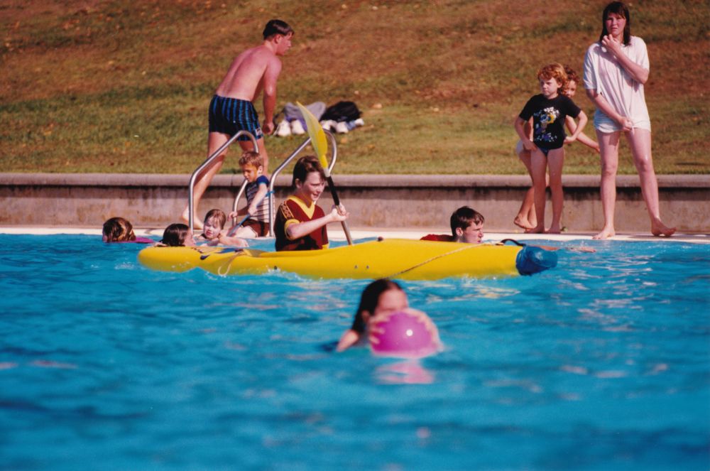Pool Promotion Day at Lawnton Swimming Pool, Gympie Road Lawnton, 1990s