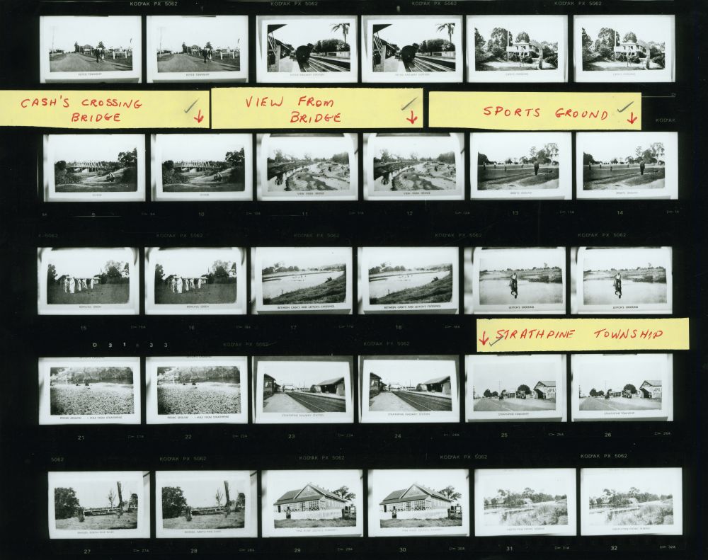 Proof Sheets for publication Tracks and Times, 1988 - Proof Sheet 21