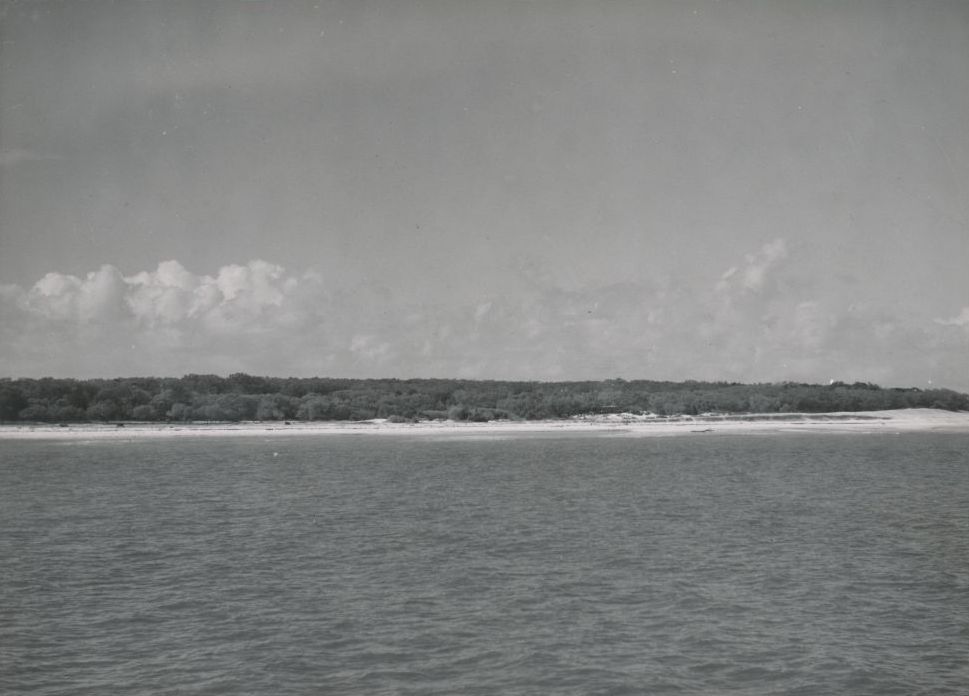 View of beach on Bribie Island