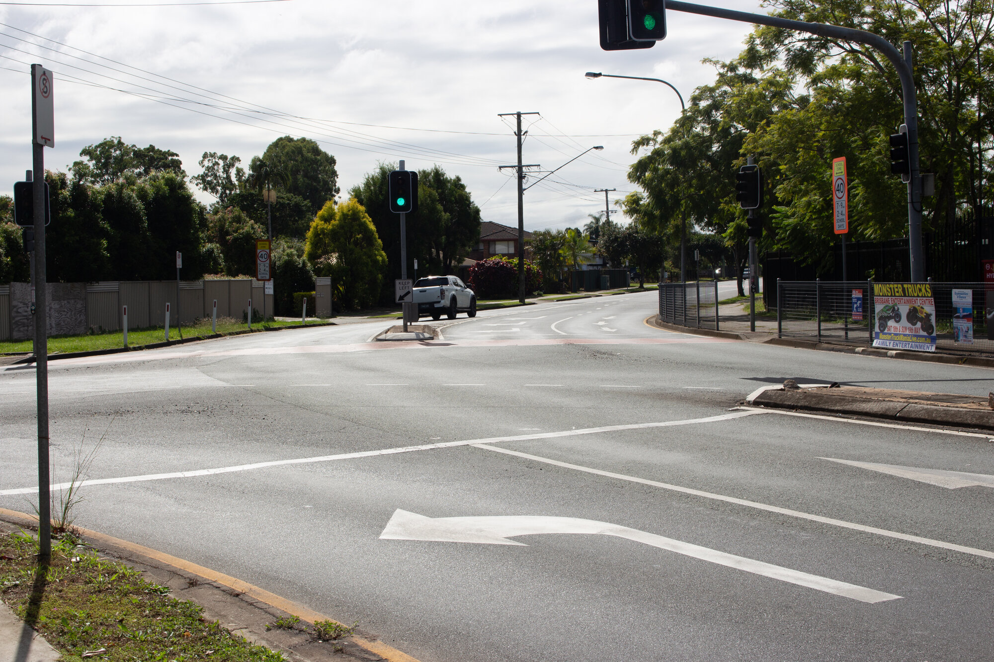 Intersection of O'Brien Road and Station Road Burpengary
