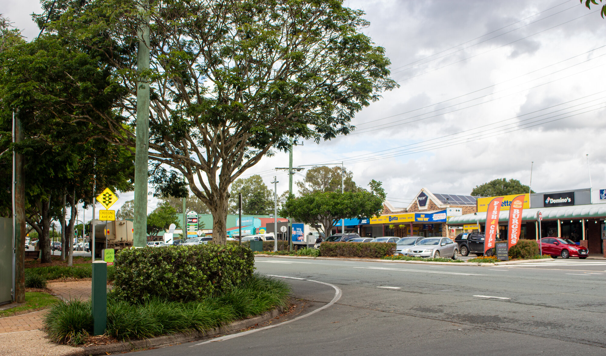 Shopping precinct in Woodford