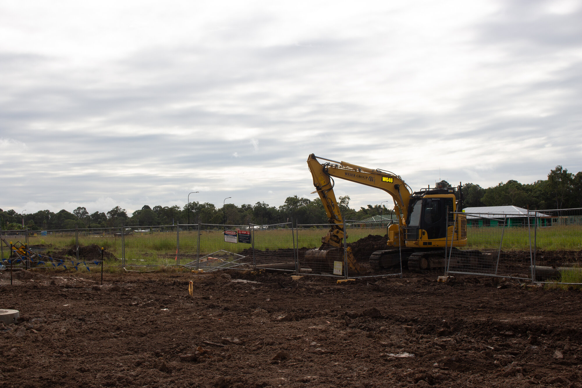 Earthworks at the construction site for the Avaline housing development off Maitland Road Burpengary East