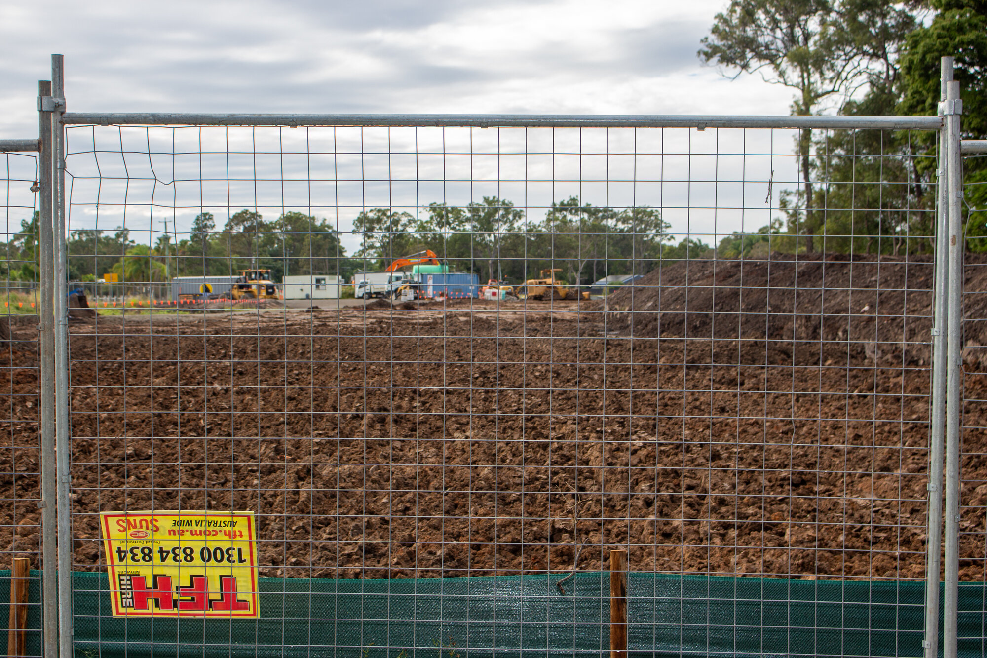 Earthworks at the construction site for the Avaline housing development off Maitland Road Burpengary East