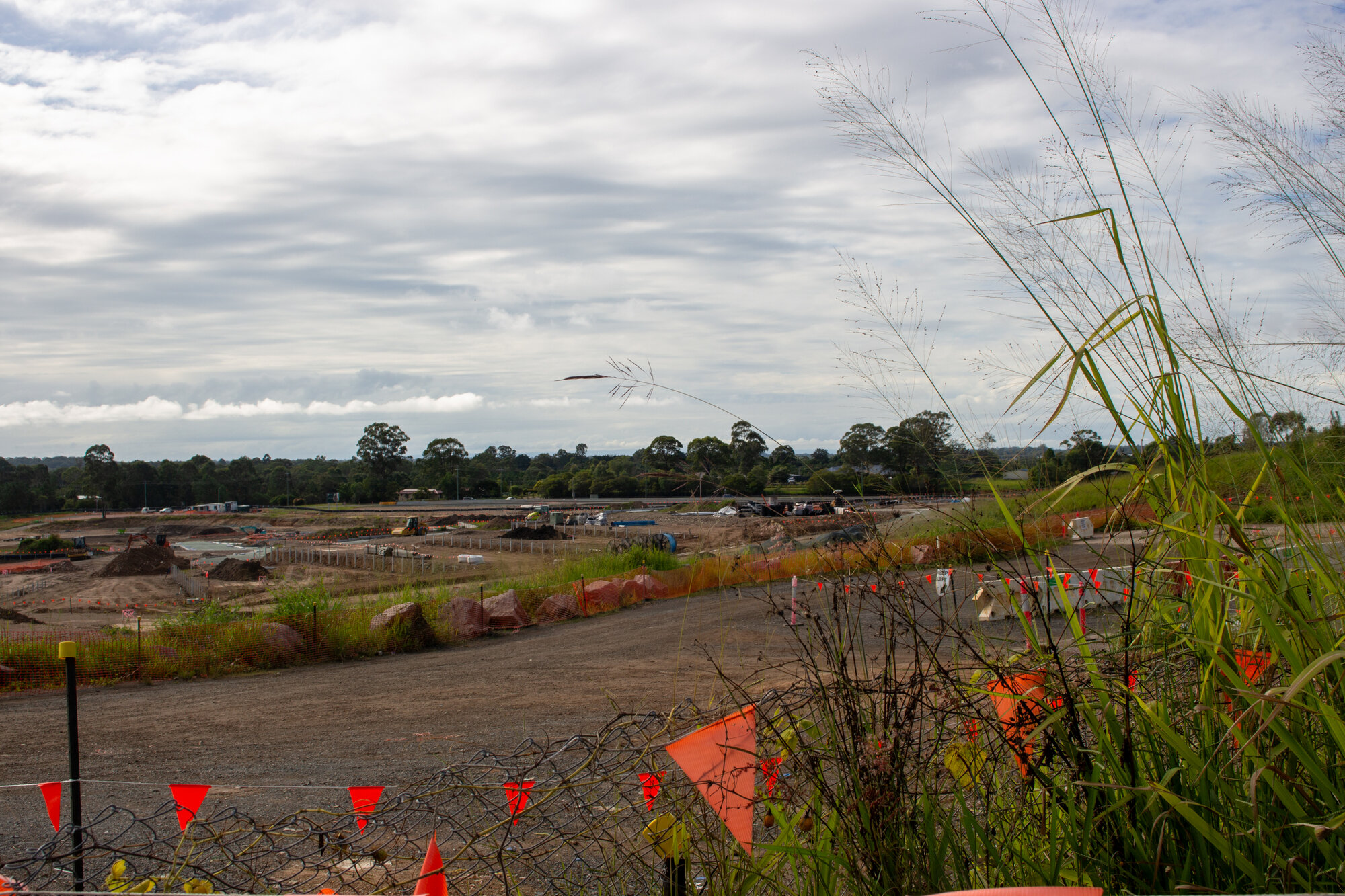 Earthworks at the construction site for the Kinma Valley housing development off Jacko Place Morayfield