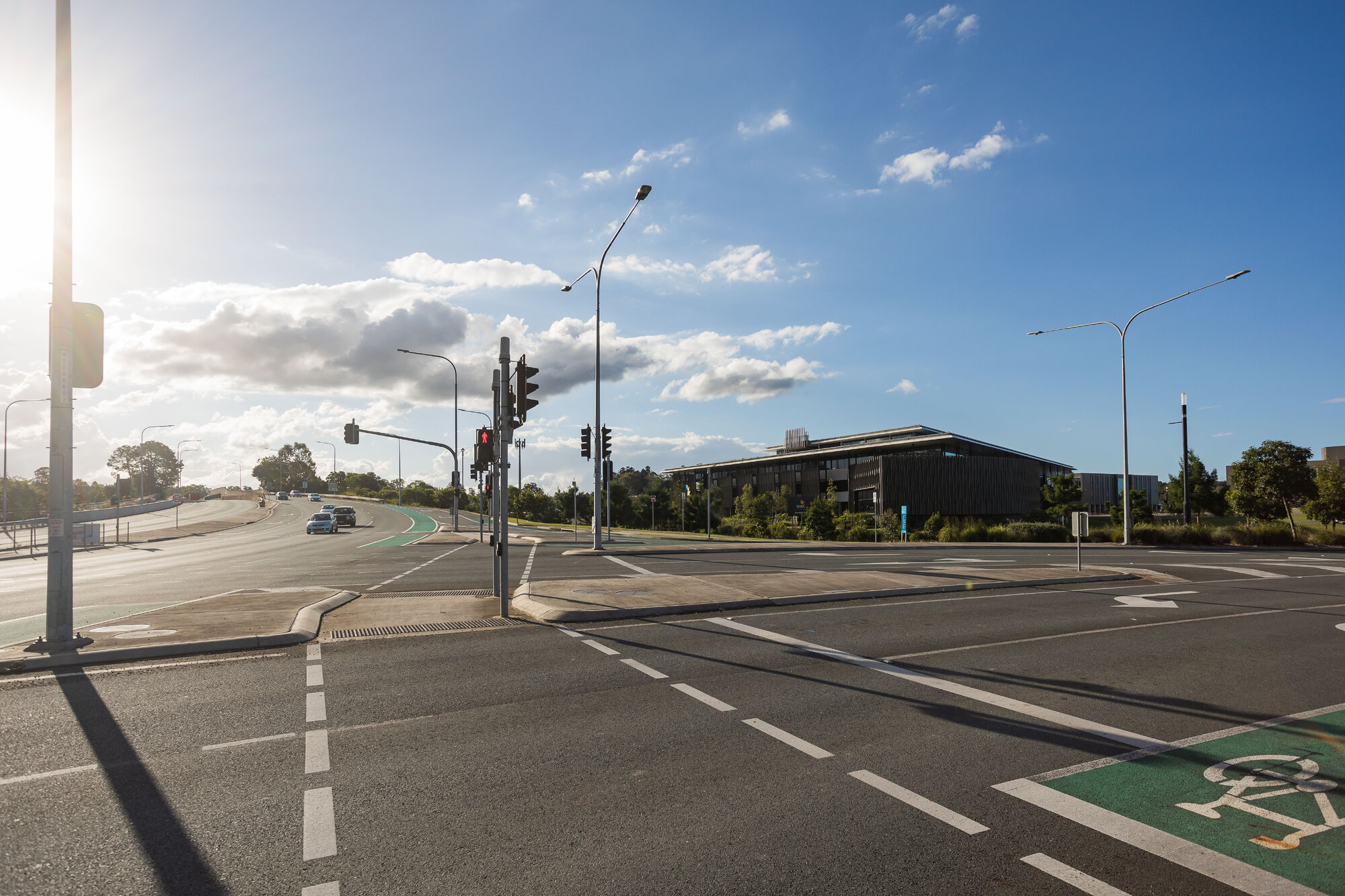 Intersection of Gympie Road and Moreton Parade Petrie - looking northwest