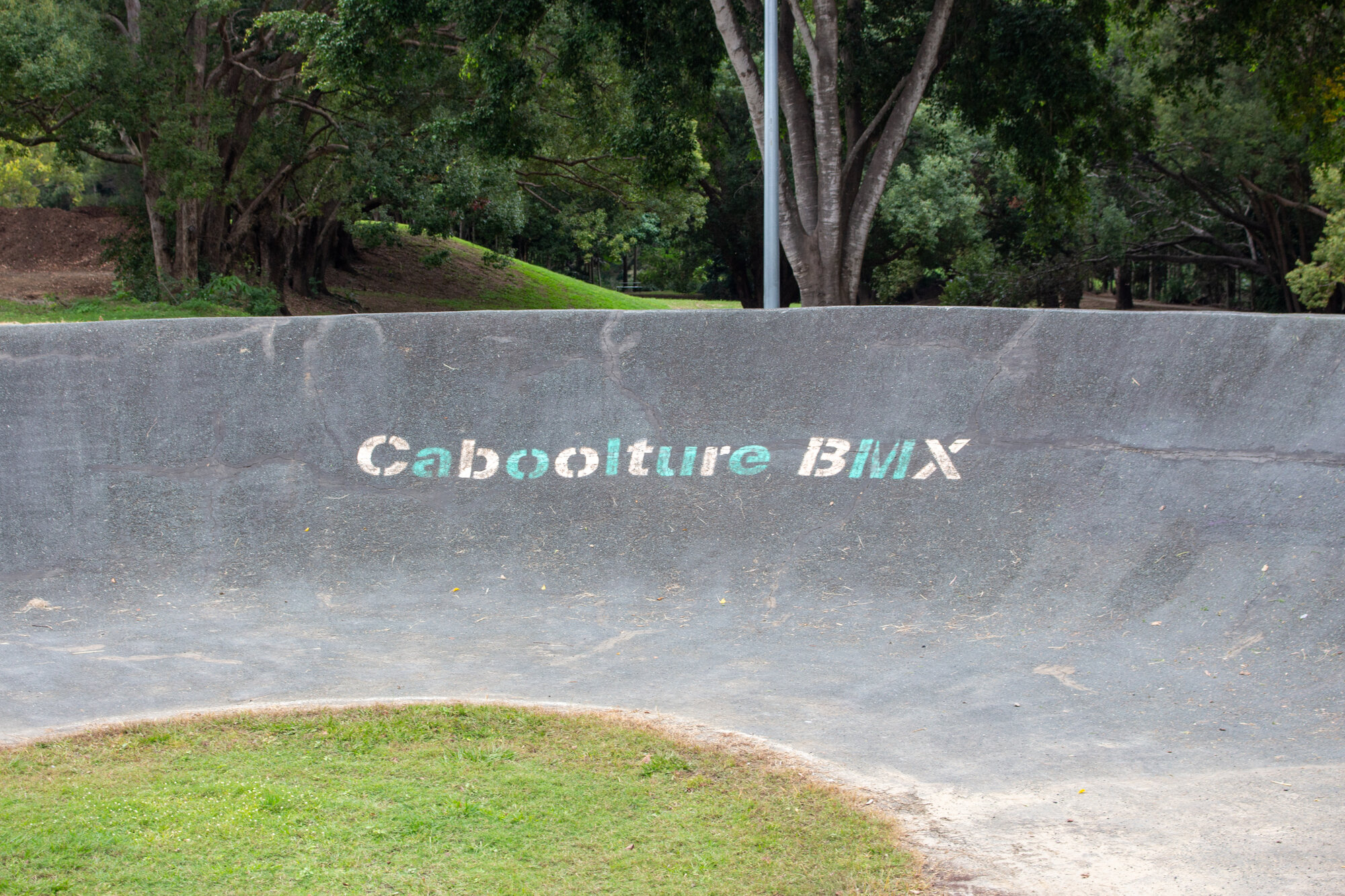 One of the concrete corners on the main BMX track at the Caboolture Sports Complex - 15 Riverview Street Caboolture