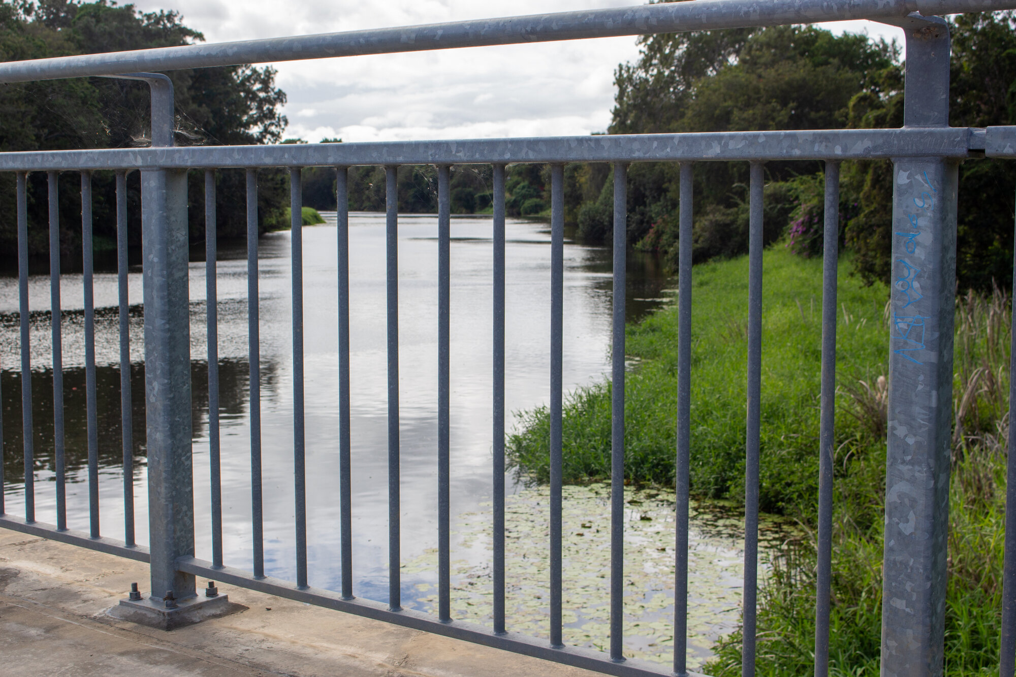 Caboolture River - looking east from Caboolture River bridge on Morayfield Road