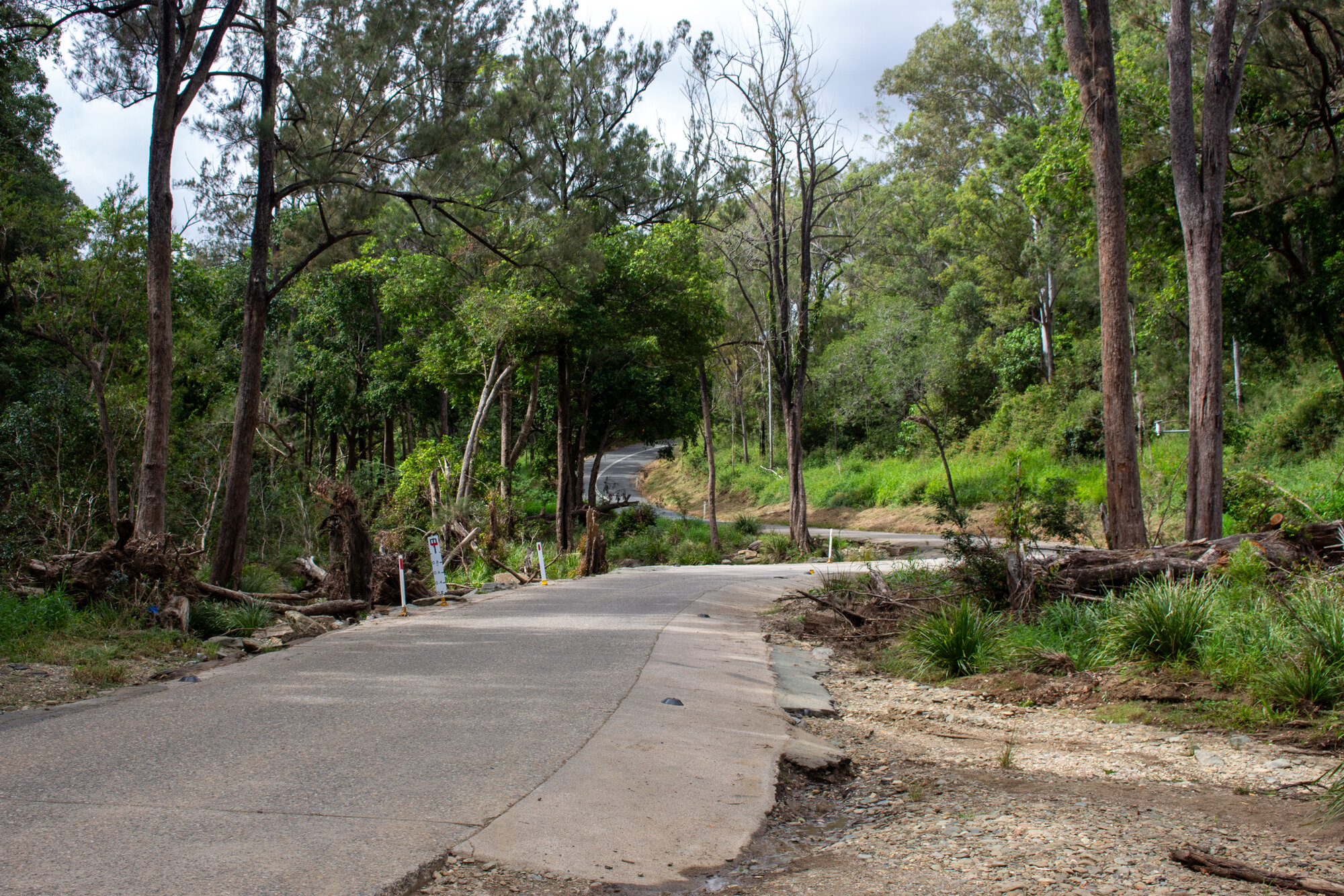 Zillmans Crossing - Old North Road Rocksberg looking east across the causeway