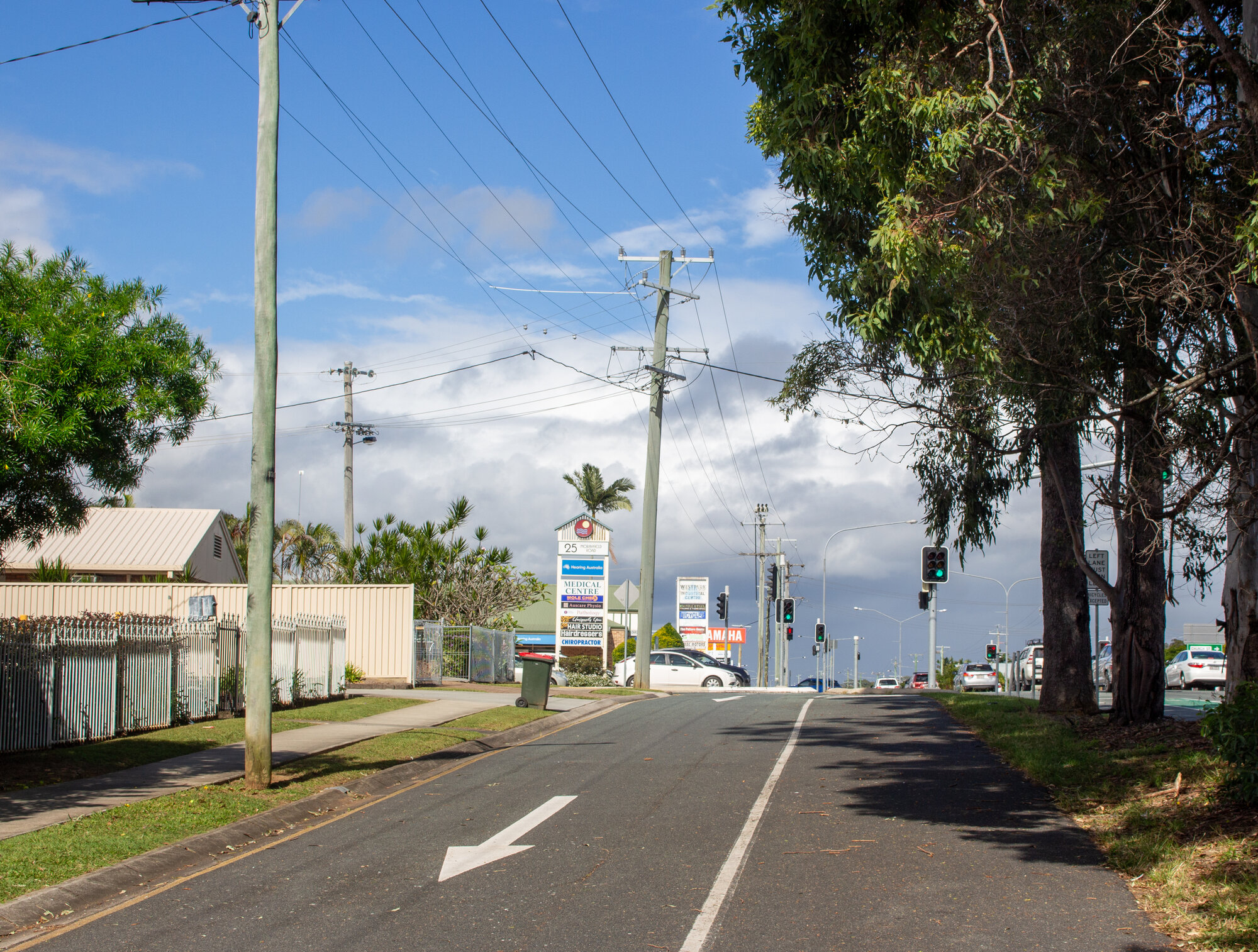 Morayfield Road Service Road Caboolture South looking south