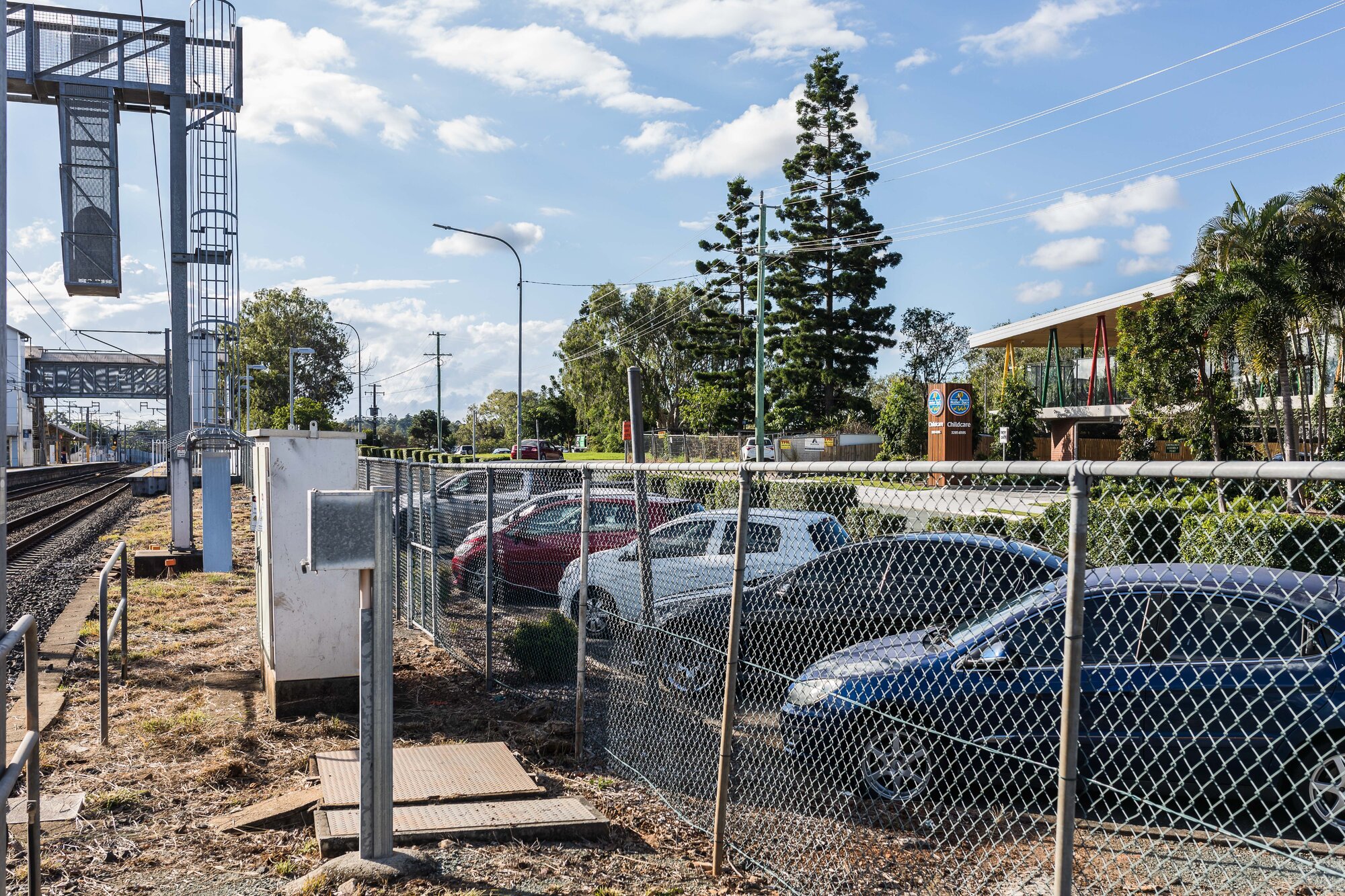 Railway lines and Lawnton Railway Station - Station Road Lawnton