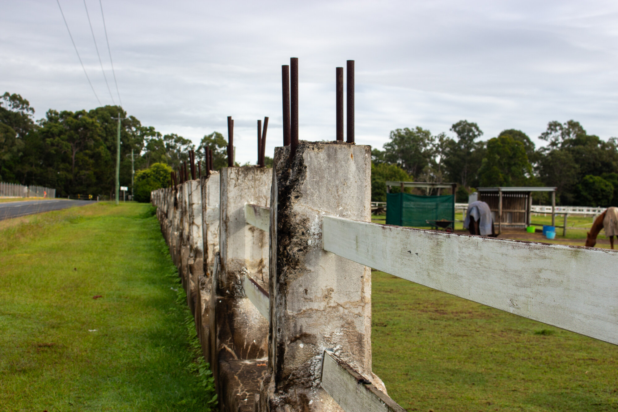 Front fence of property located at 55 Maitland Road Burpengary East