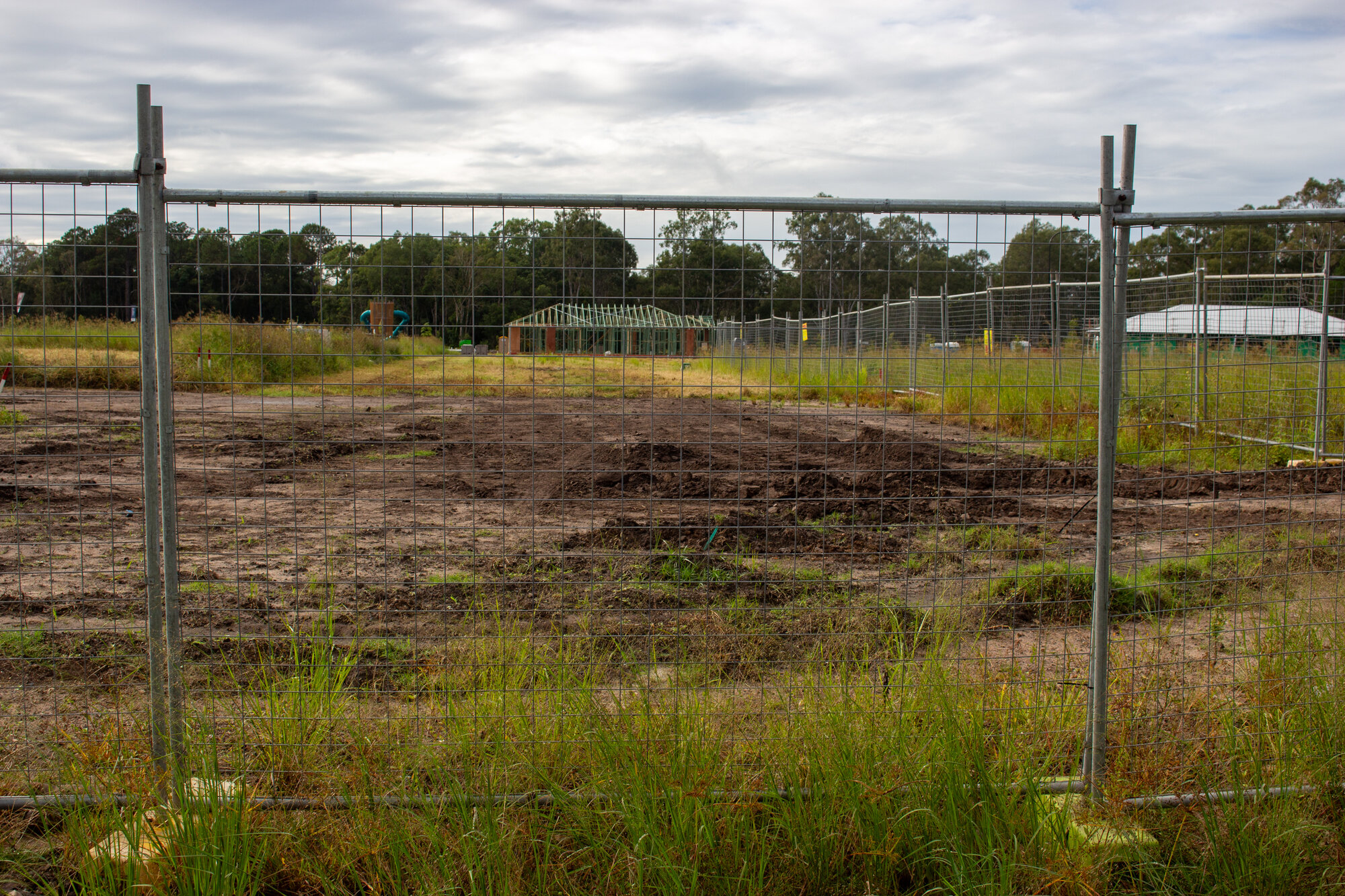 Housing construction started on new Avaline housing development - off Maitland Road Burpengary East