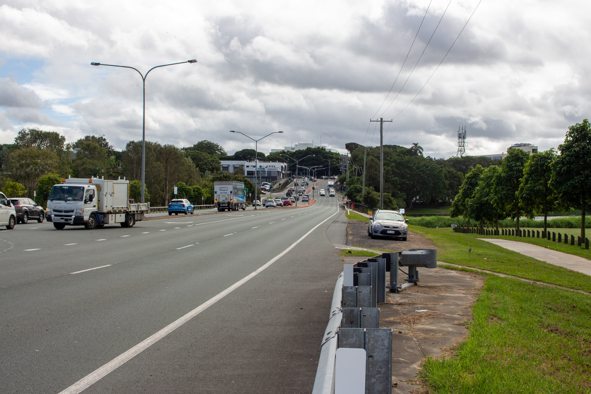 Morayfield Road Caboolture - looking north 