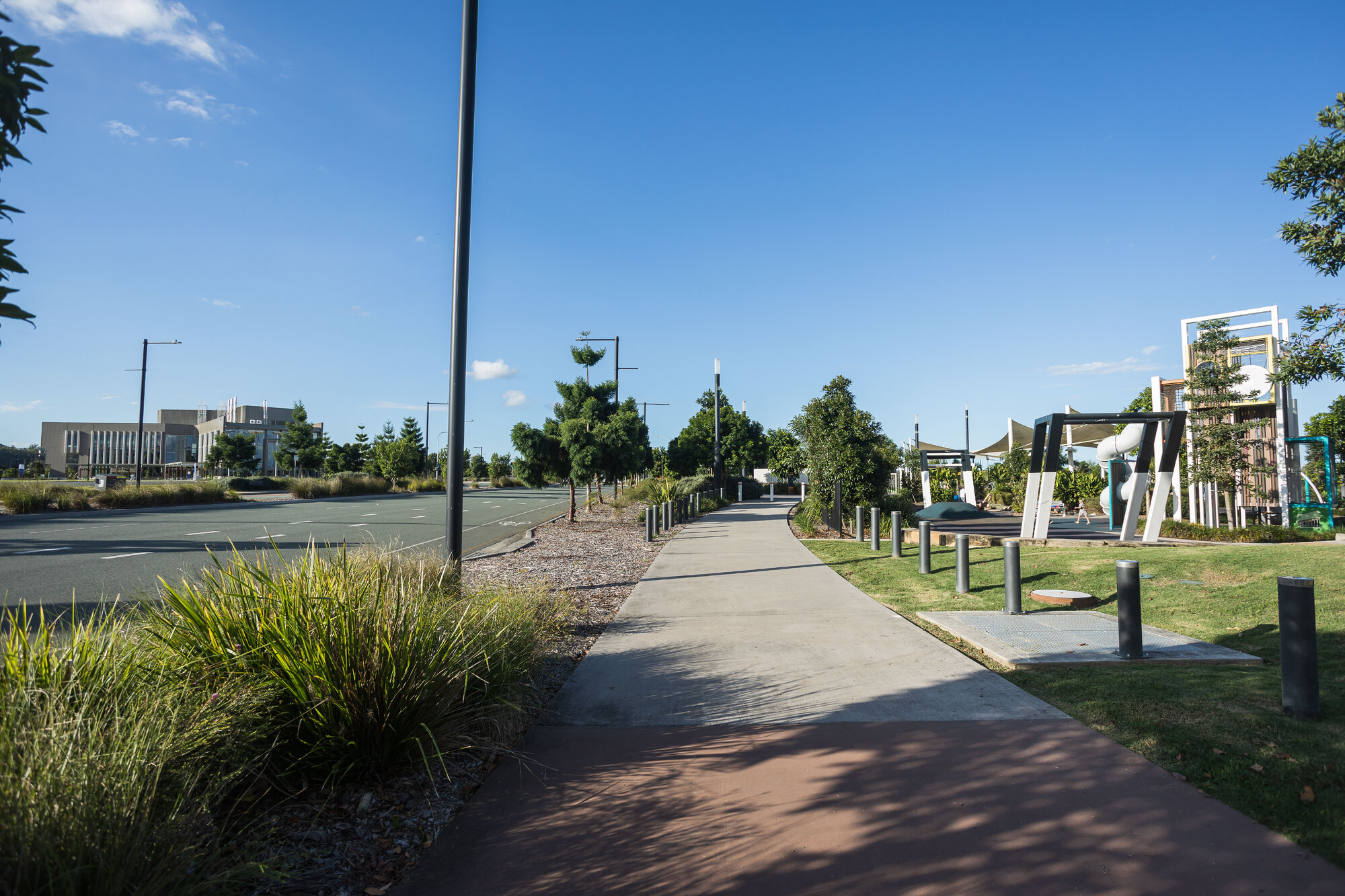 The adventure playground and university building within The Mill precinct - 1 and 2 Moreton Parade Petrie